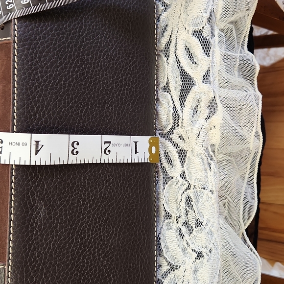 Dooney and Bourke Sued and Leather Satchel - Picture 15 of 16